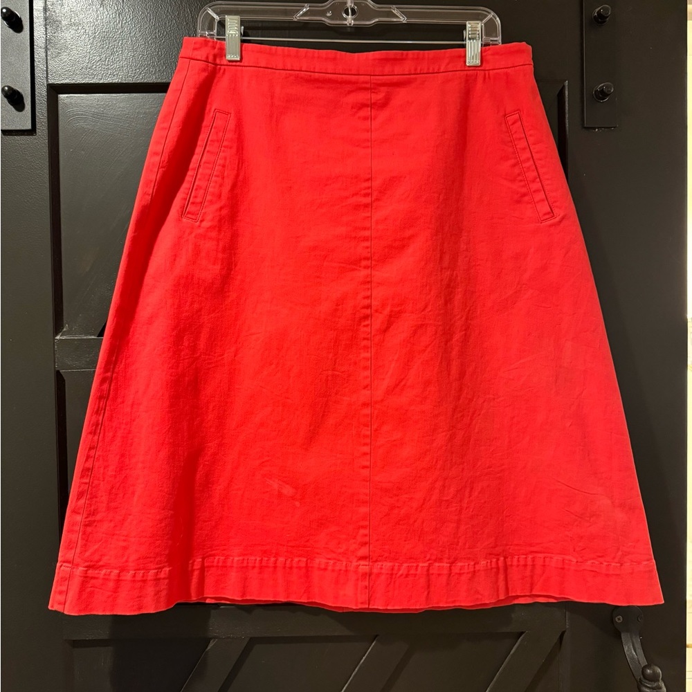 Boden a line skirt/chino coral/pink color size US10L / UK14L